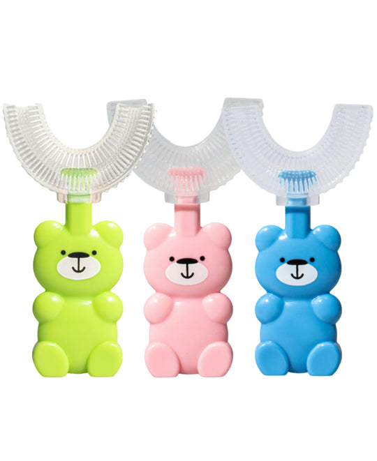 Kids Teddy Bear U-Shape Toothbrush