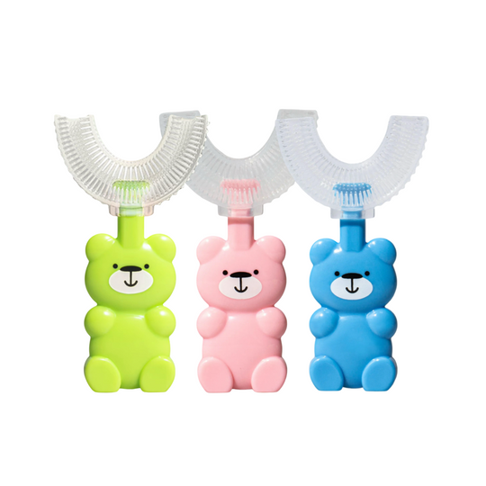 Kids Teddy Bear U-Shape Toothbrush