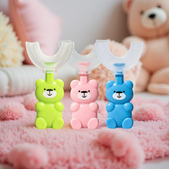 Kids Teddy Bear U-Shape Toothbrush